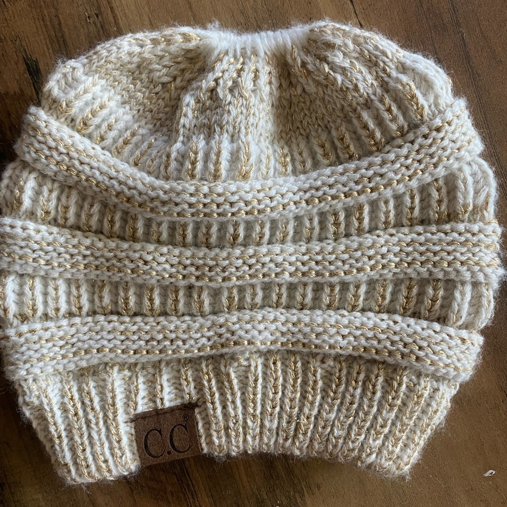 C.C Beanie with Ponytail Hole